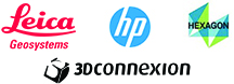 HP Leica Hexagon 3dconnexion logo_leica
