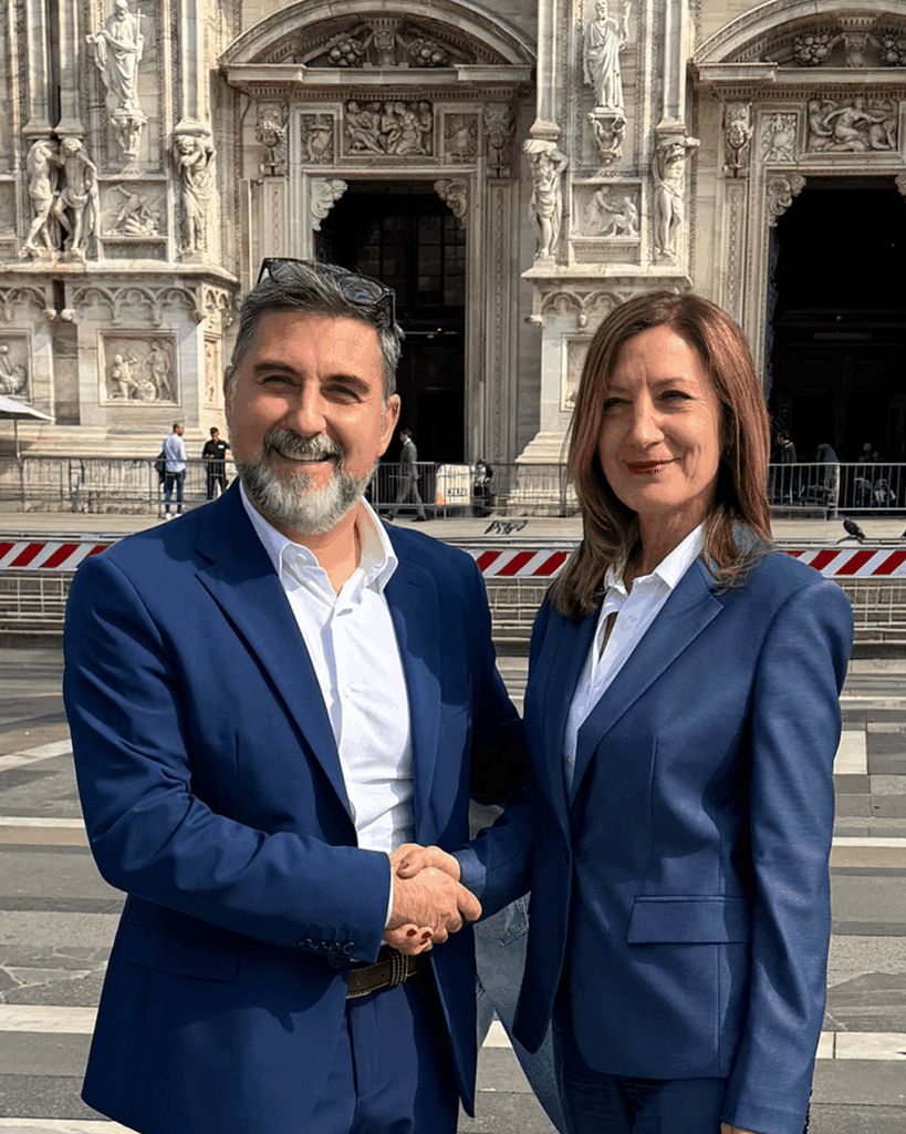 Alberto Tota (CEO, NTI Italy) e Sonia De Toni (CEO, Orienta + Trium)